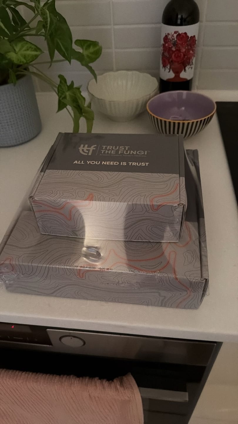Customer photo review of משולש האיזון - רוגע ,מוח ואנרגיה - קורדיספס + ריישי + רעמת האריה  - מיצוי נוזלי 100% פטריות בשיטת FBE