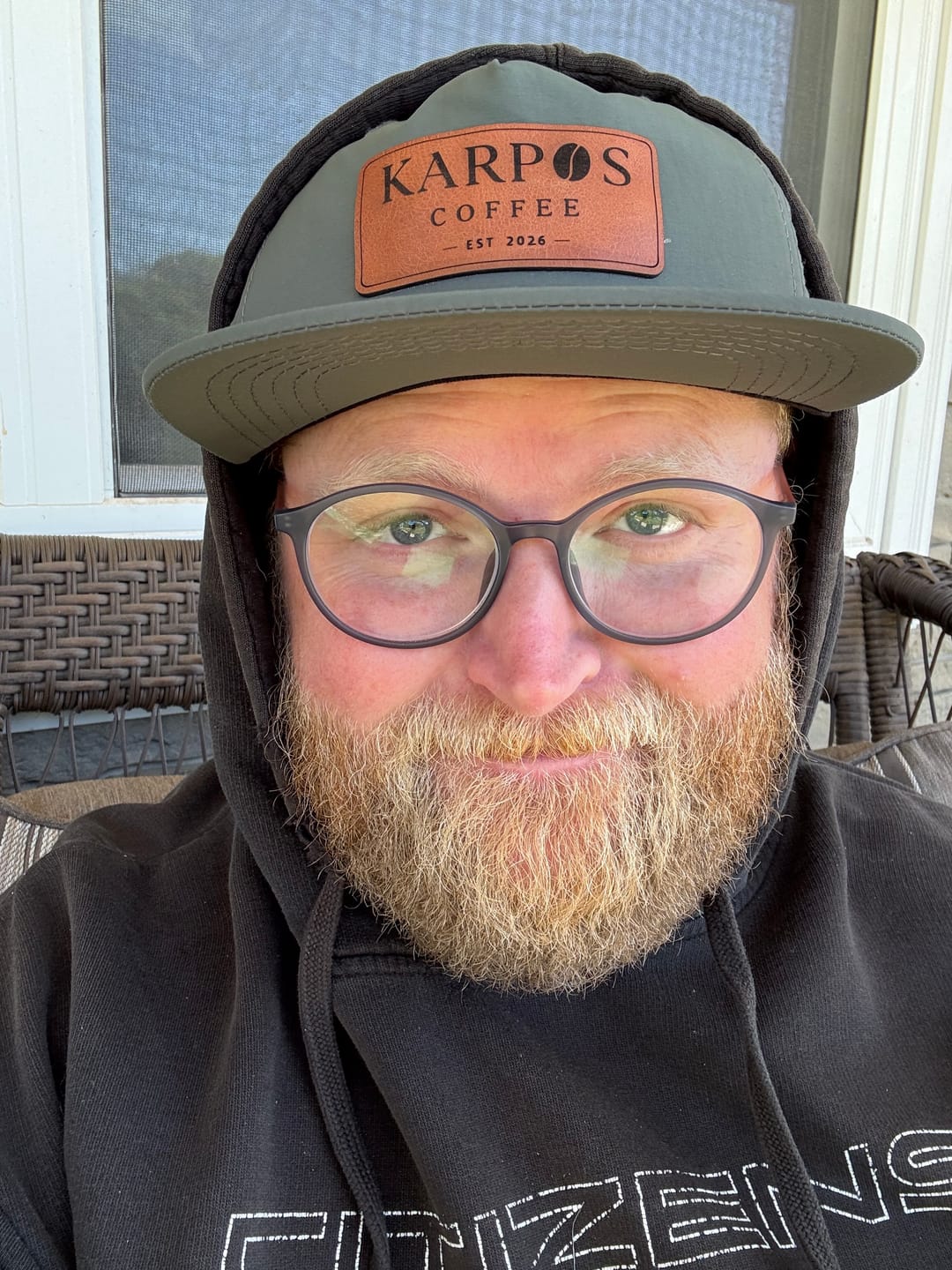 Customer photo review of Custom Leather Patch 5-Panel Rope Hat - Blank Rope Hats