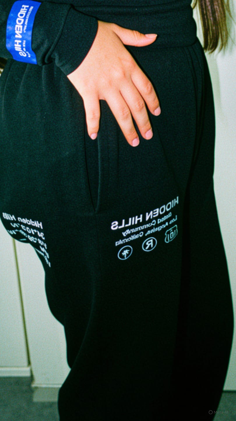 Customer photo review of LABEL CUFFED SWEATPANTS BLACK