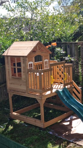 Customer photo review of Lookout Landing Playhouse