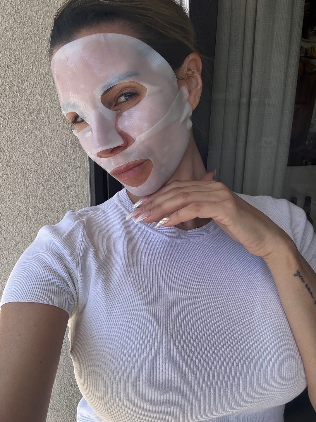 Customer photo review of Glassskinmask® - 3er Pack - Hydrogel Gesichtsmaske für strahlende Haut