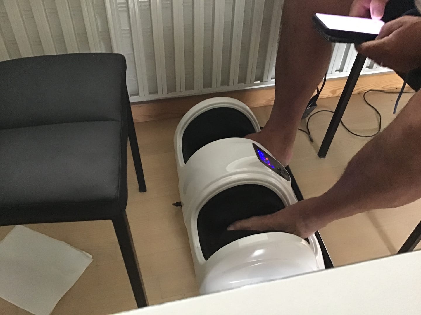Customer photo review of Fod- og lægmassageapparat med fjernbetjening (OUTLET)