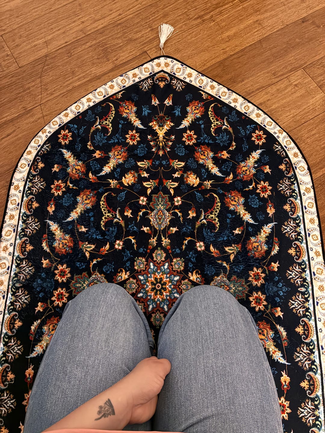 Customer photo review of Firdaws Padded Prayer Mat