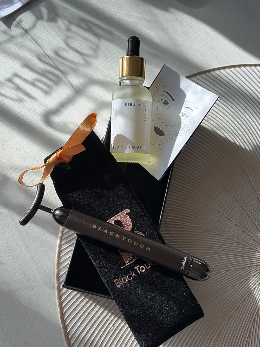 Customer photo review of Комплект "Pulse massager & Retinol serum"