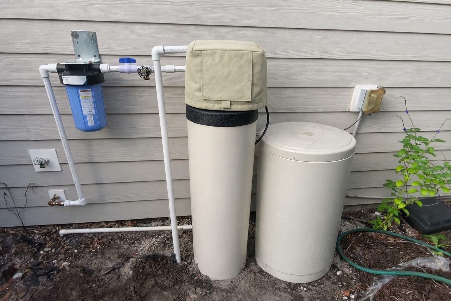 Customer photo review of Cold Snap Water Softener Covers (Black)