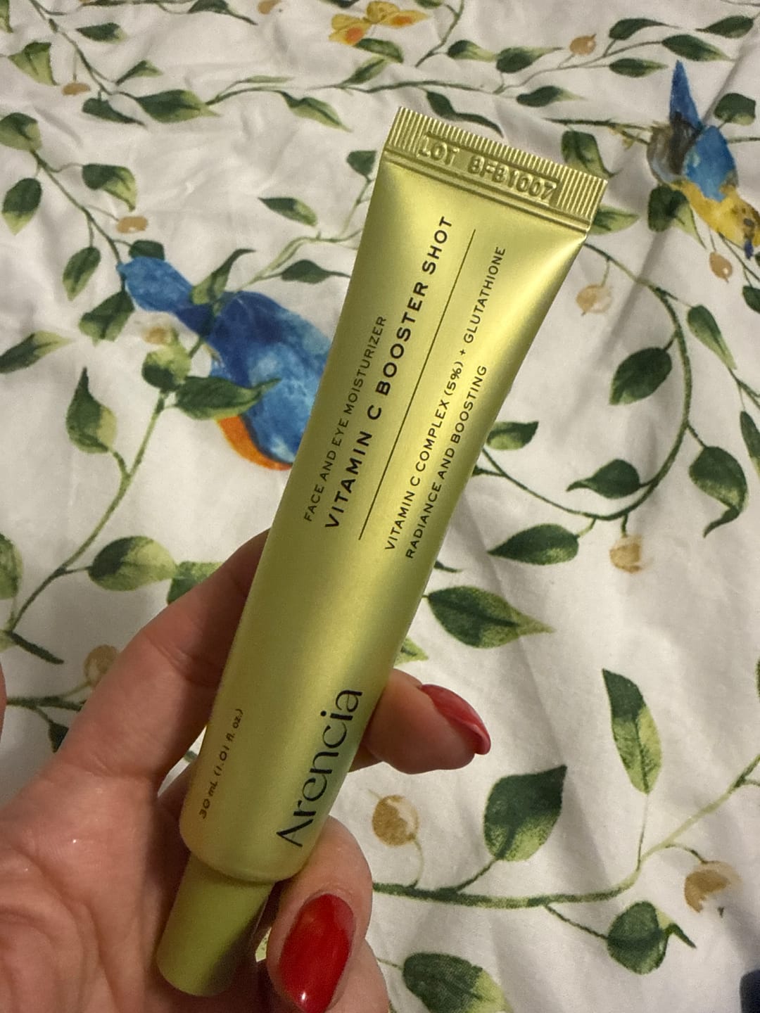 Customer photo review of Izgaismojošs C vitamīna serums Arencia Vitamin C Booster Shot