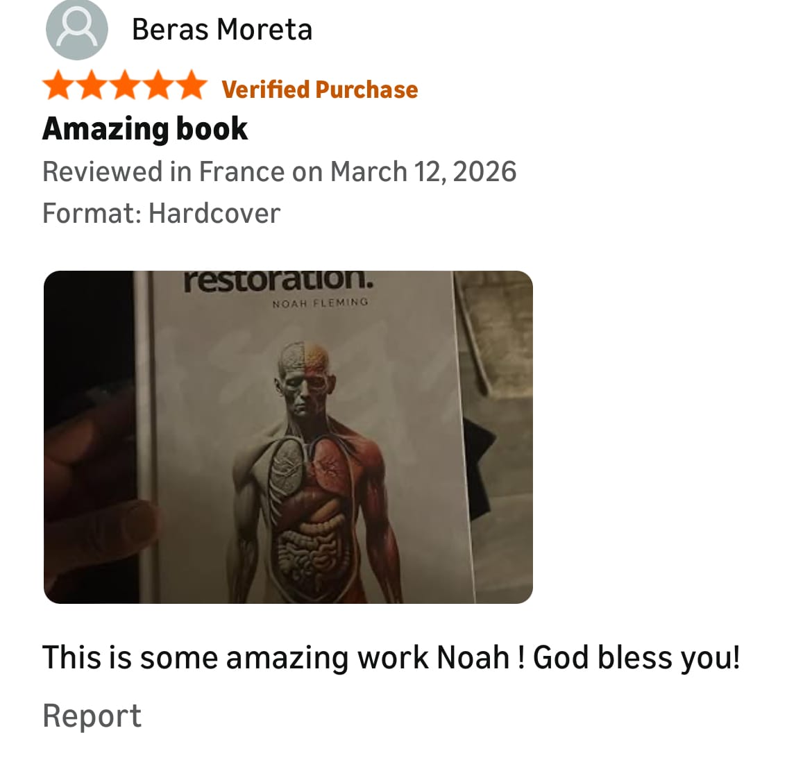 Customer photo review of Temple Restoration Ebook