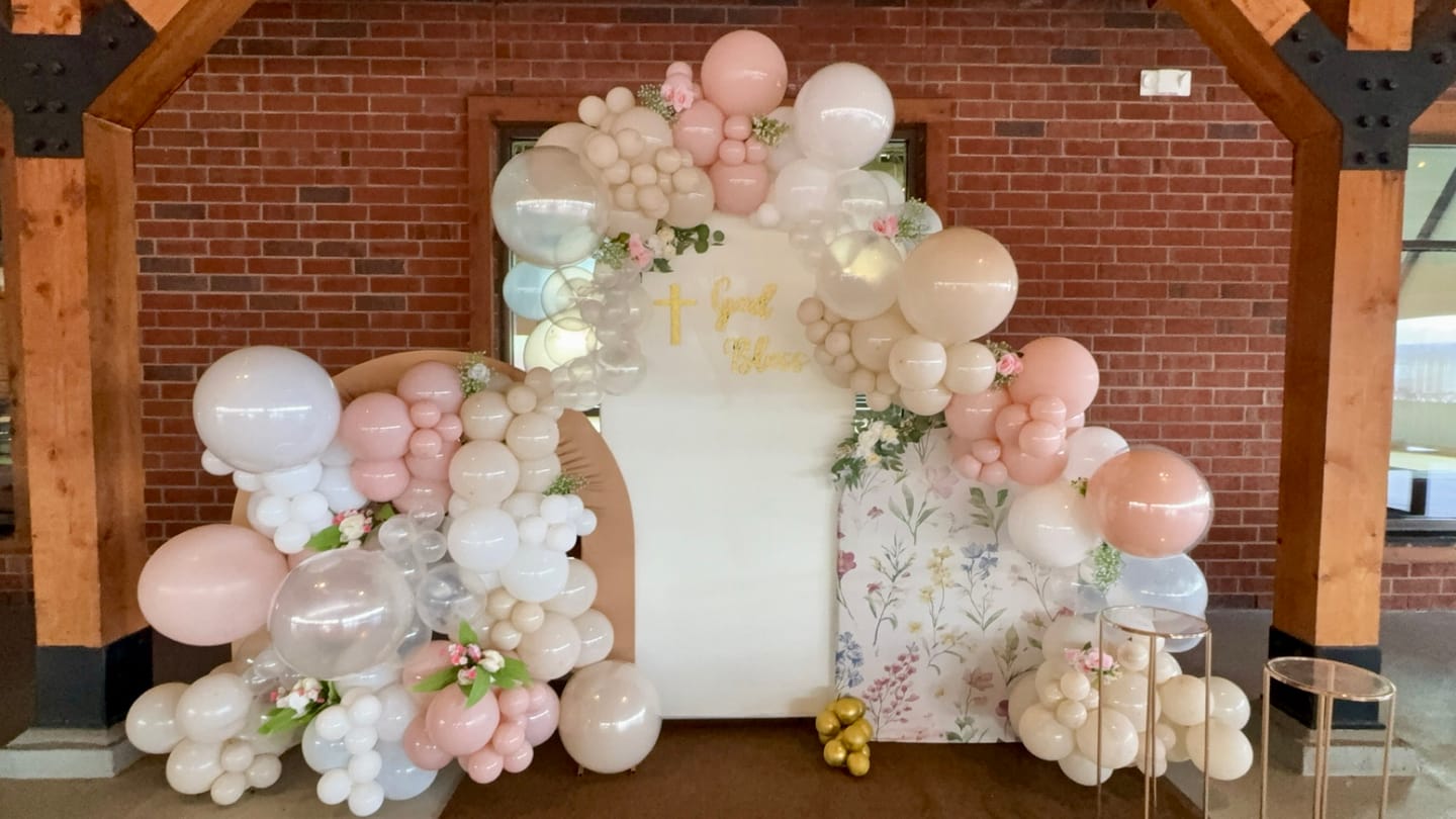 Customer photo review of Chiara Backdrop Wall Set, Arched Wall Set Birthday&Baby Shower&Wedding Party Decoration