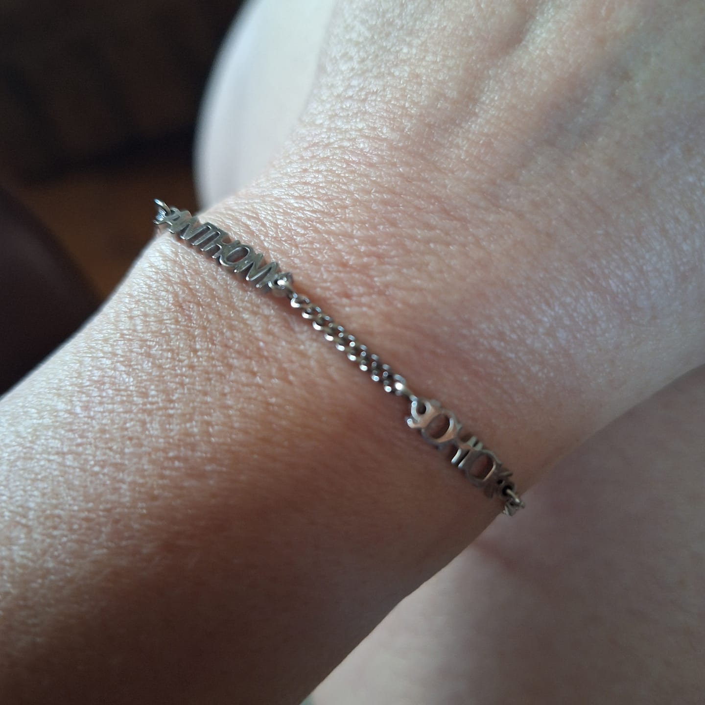 Customer photo review of Bracelet personnalisé avec nom