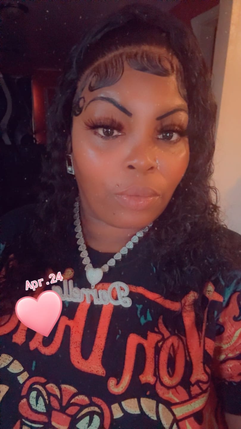 Customer photo review of LUXIIVA® FROSTED ICED OUT CUSTOM NAME PENDANT - HEART HOOK