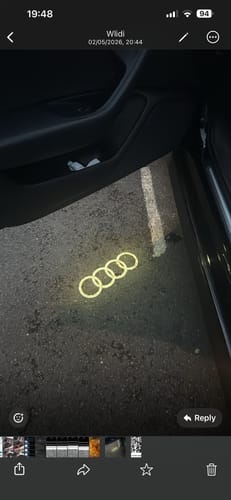 Customer photo review of AUDI DOOR LIGHTS