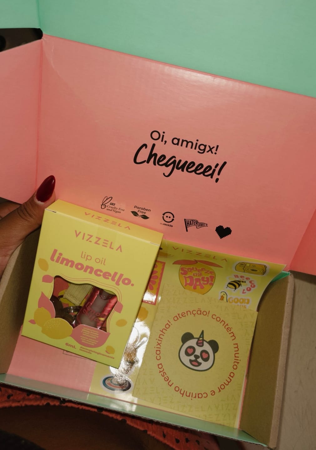 Customer photo review of Lip Oil Limoncello – Vizzela