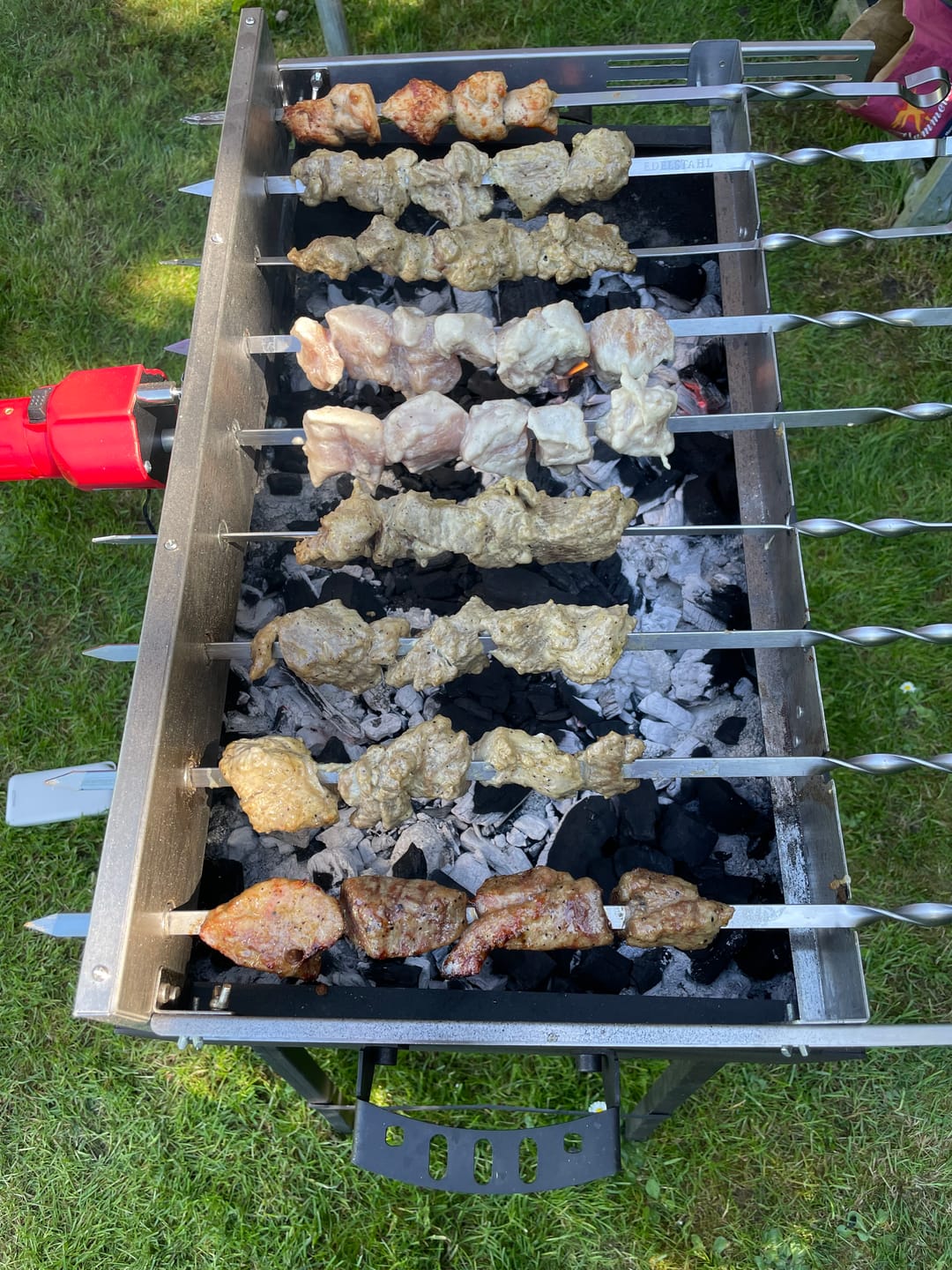 Customer photo review of Lamm-Schaschlik Knoblauch-Pfeffer – würzig mariniert aus der Keule | mySchaschlik