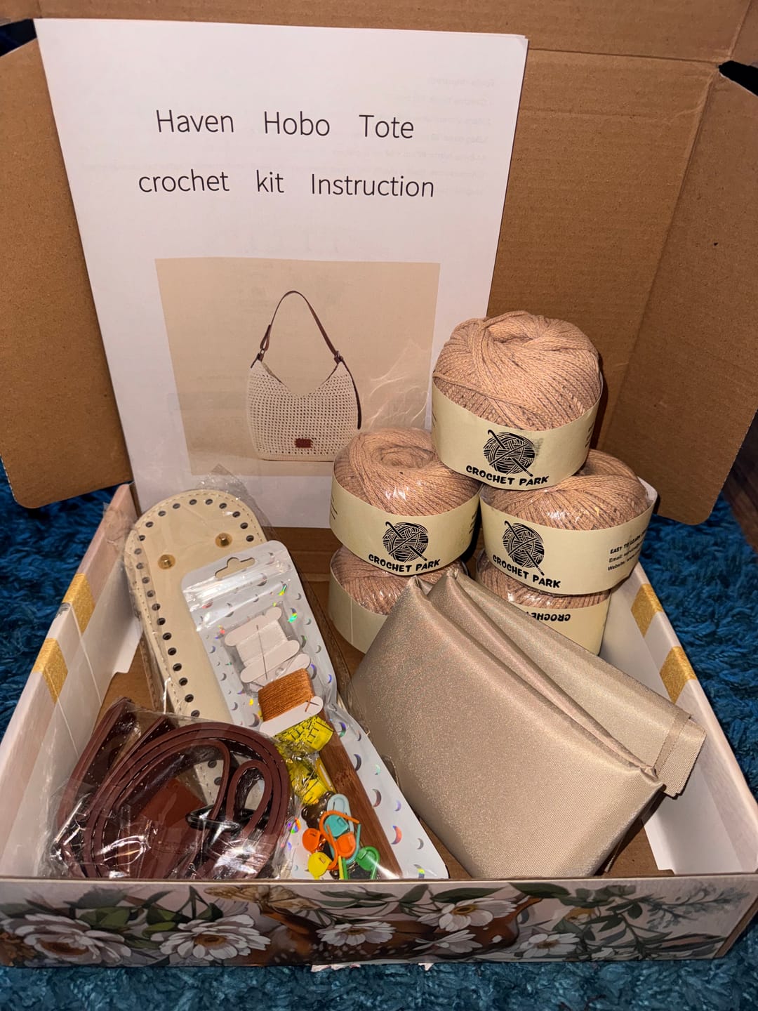 Customer photo review of CrochetPark™ Haven Hobo crochet kit