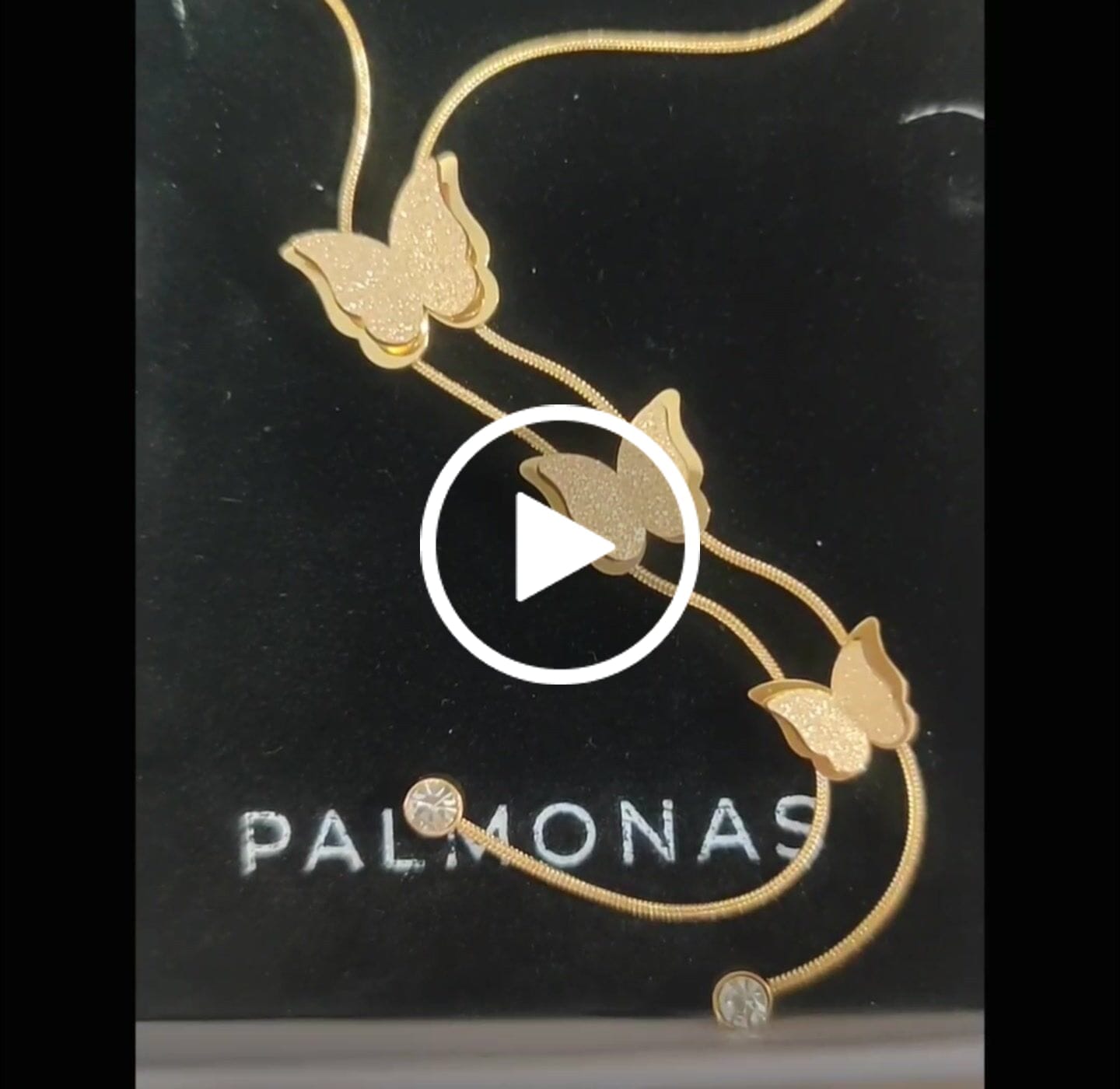 Customer video review of Butterfly Long Chain Necklace