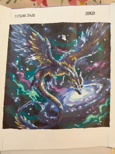 Customer photo review of Celestial Galaxy Dragon