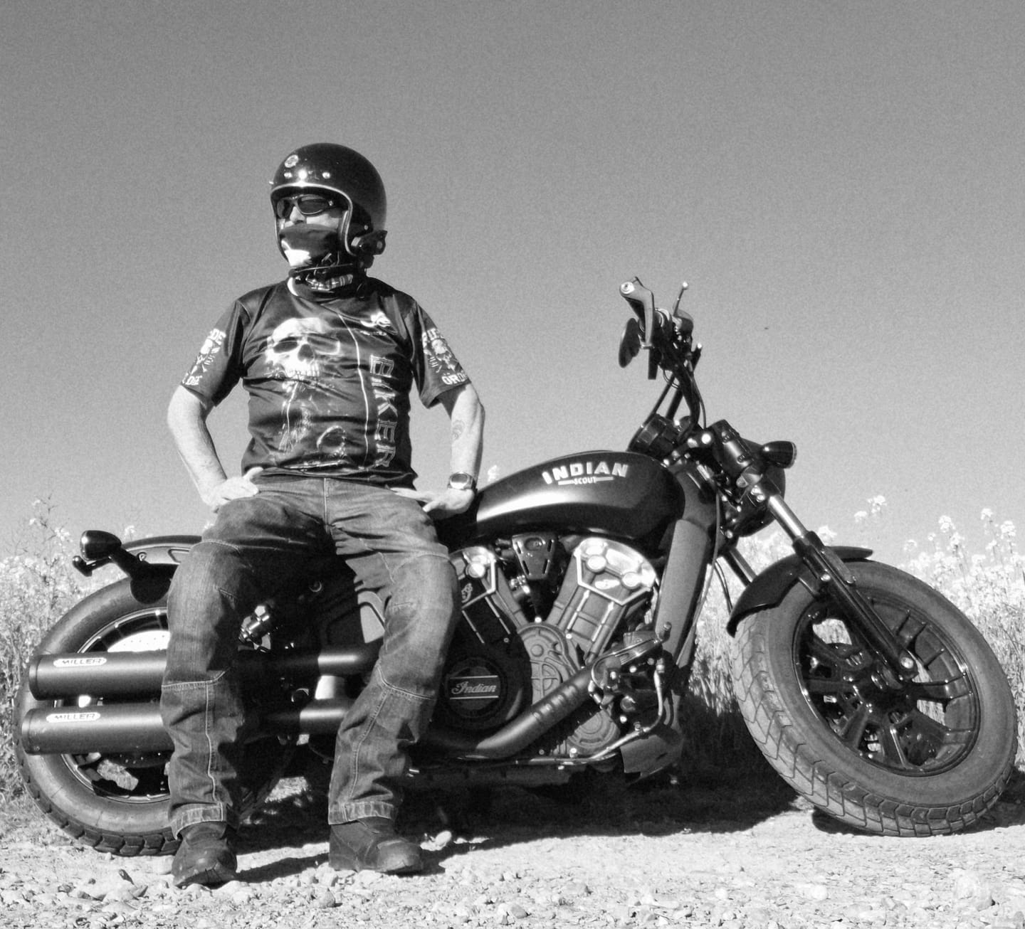 Customer photo review of Unisex Shirt - Custom Skull Biker Shirt