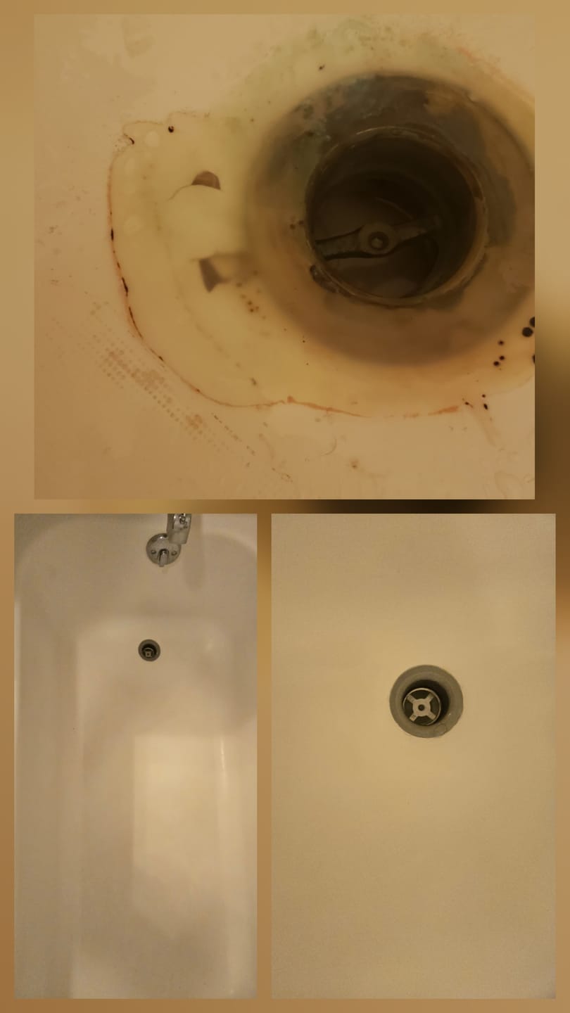 Customer photo review of Large Wall Damage - Tub and Shower Repair Kit