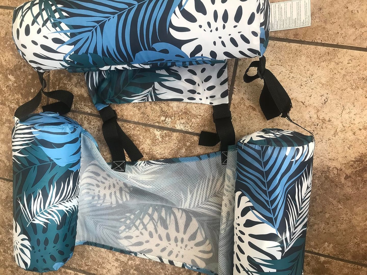 Customer photo review of Inflatable Pool Hammock Float – Heavy-Duty Water Lounger Chair