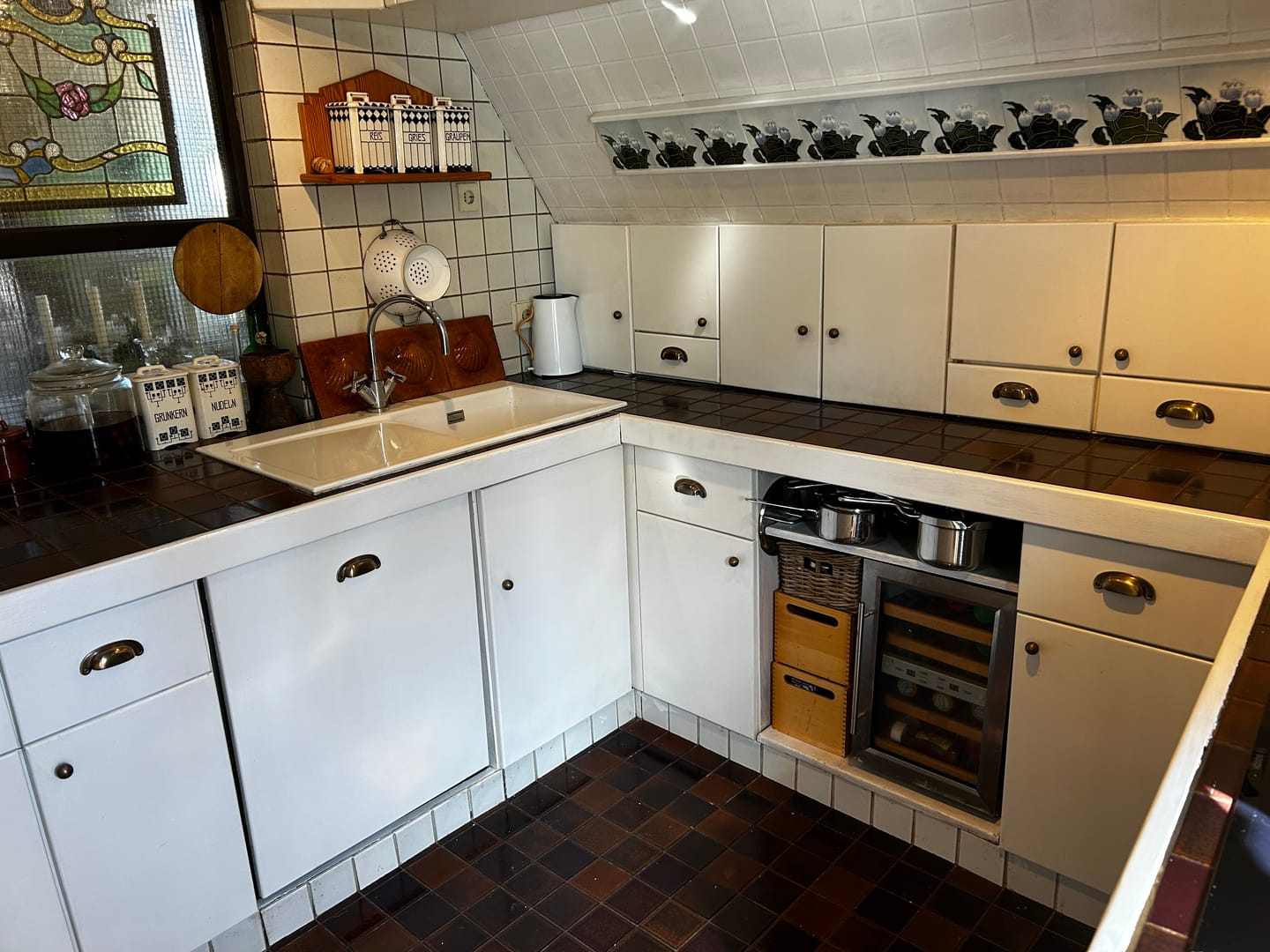 Customer photo review of Classic Aged Brass Cupboard Handles