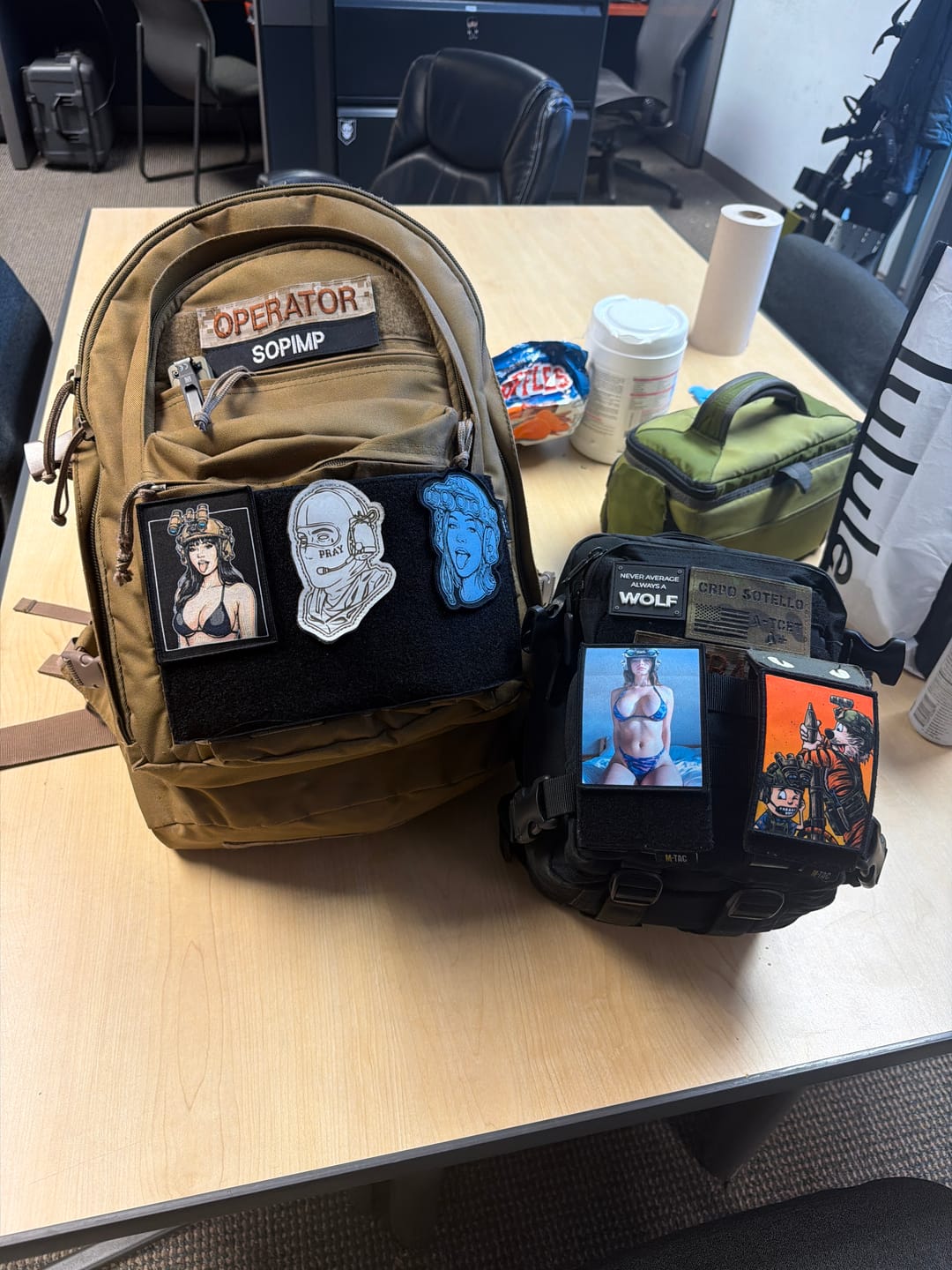 Customer photo review of Noddy Vol. 2 - 4" x 3" Duo-Tone Woven Velcro Morale Patch