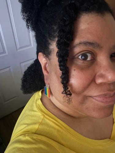 Customer photo review of Exaggerated Colored Pencils Dangles