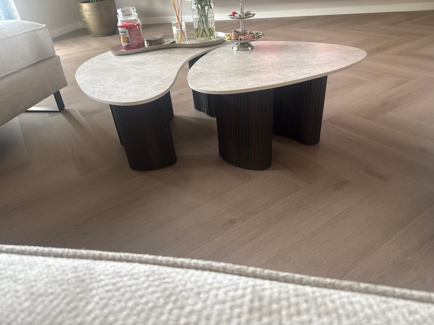 Customer photo review of Salontafel Sumi - Japandi - Organisch - Taj Mahal - Set van 2