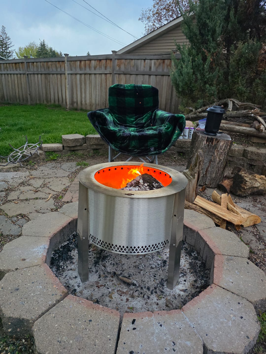 Customer photo review of The Chair Blanket