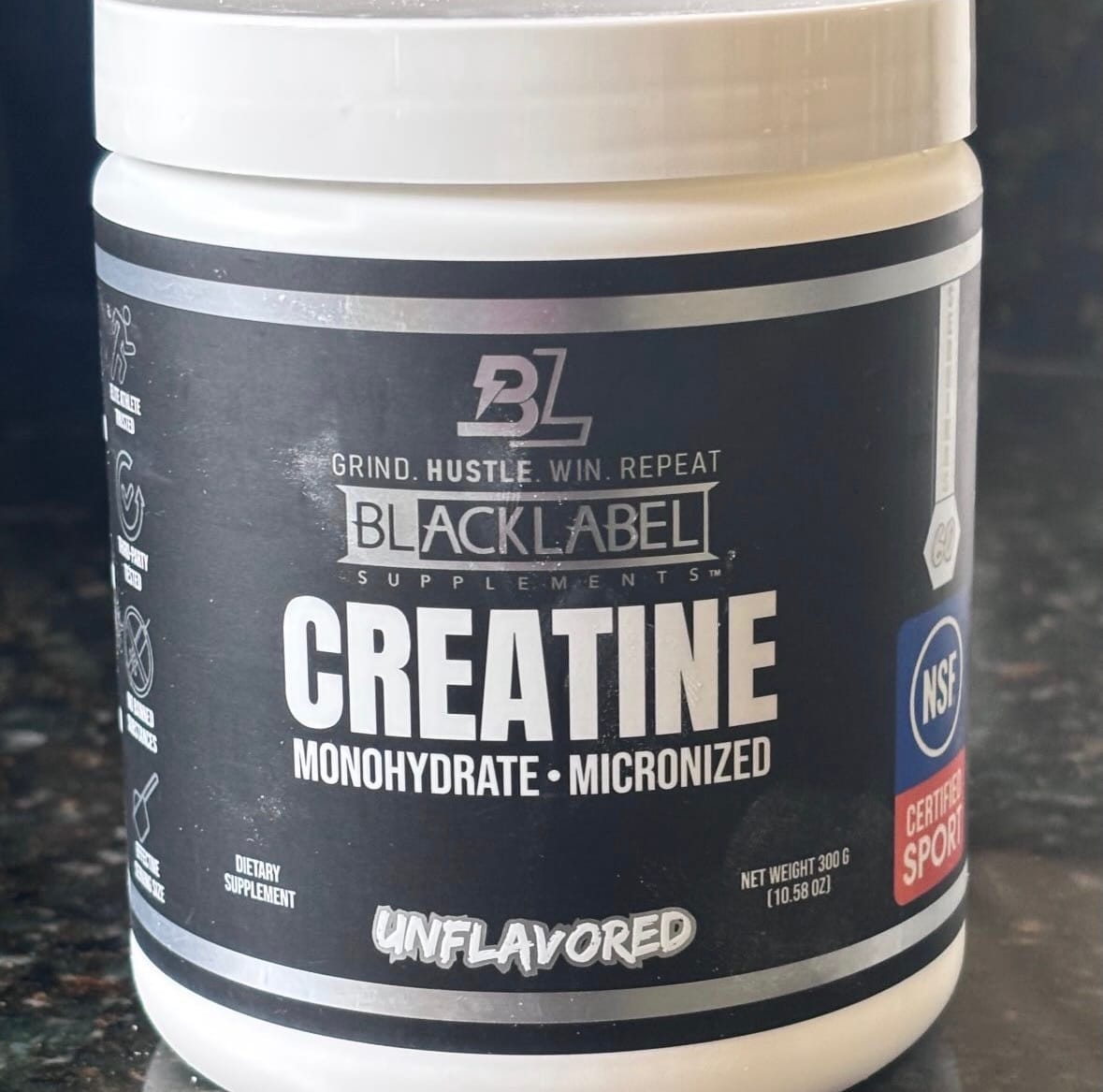 Customer photo review of CREATINE MONOHYDRATE