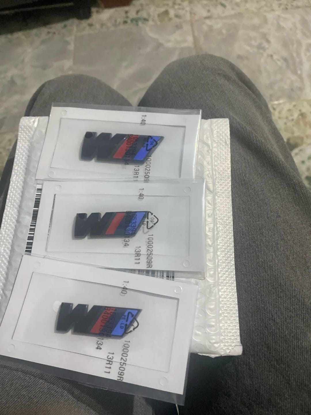 Customer photo review of GLOSS BLACK BMW M TRUNK BADGE