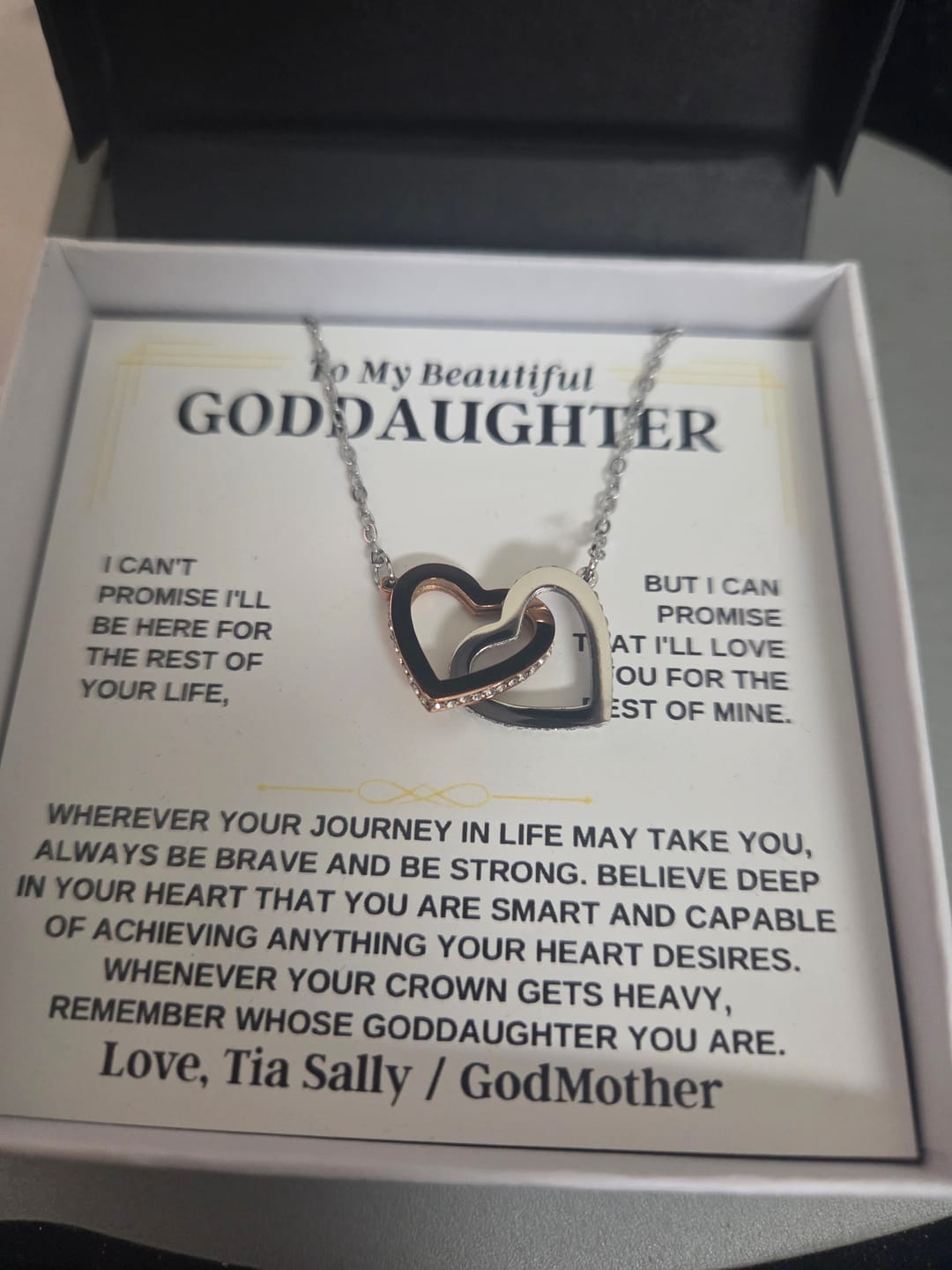 Customer photo review of To My Goddaughter - Personalized Beautiful Gift Set - SS117GD