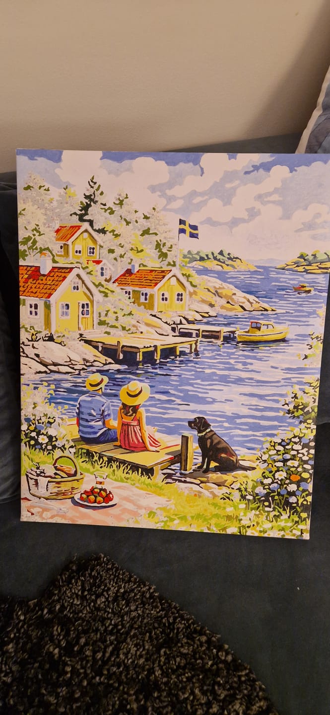 Customer photo review of Custom Paint by Numbers Kit for Personalized Artwork