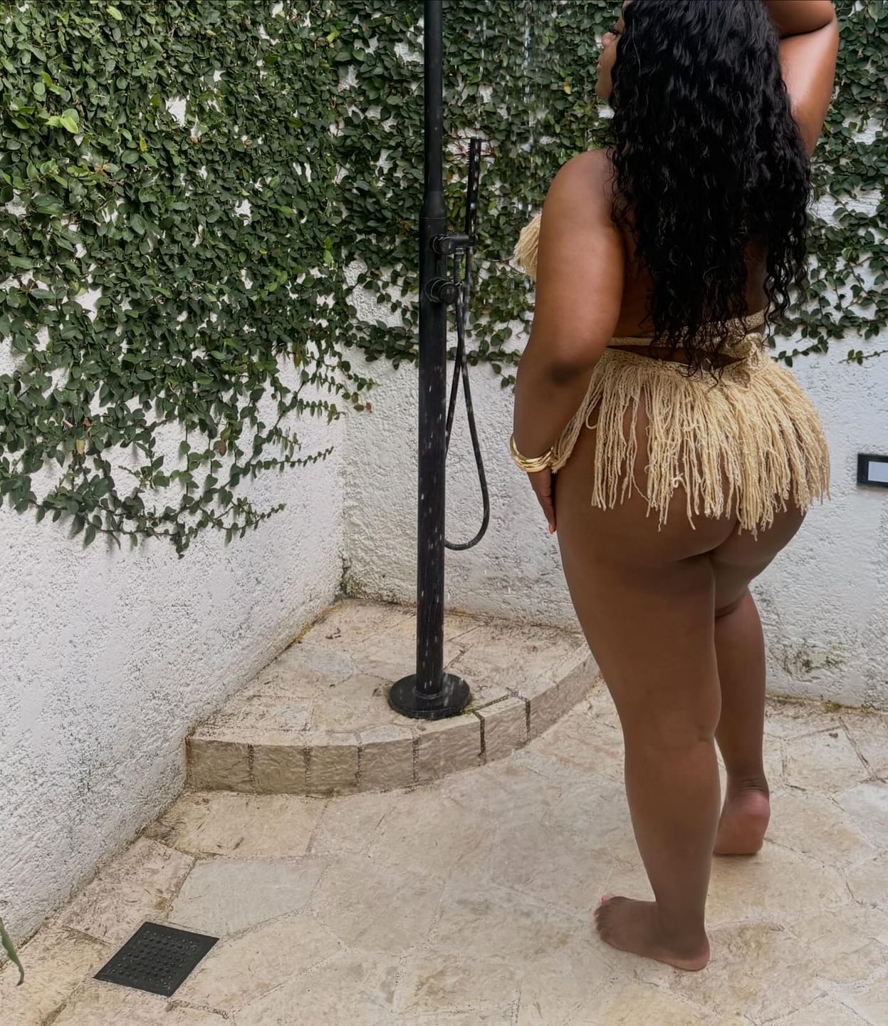 Customer photo review of Hebe Crochet One Piece - Buff