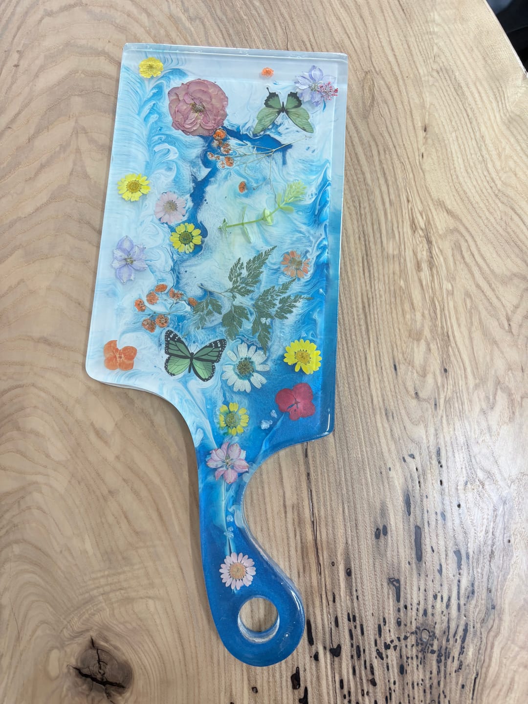 Customer photo review of 17.5x7x1" Small Free Flow Charcuterie Board Silicone Mold