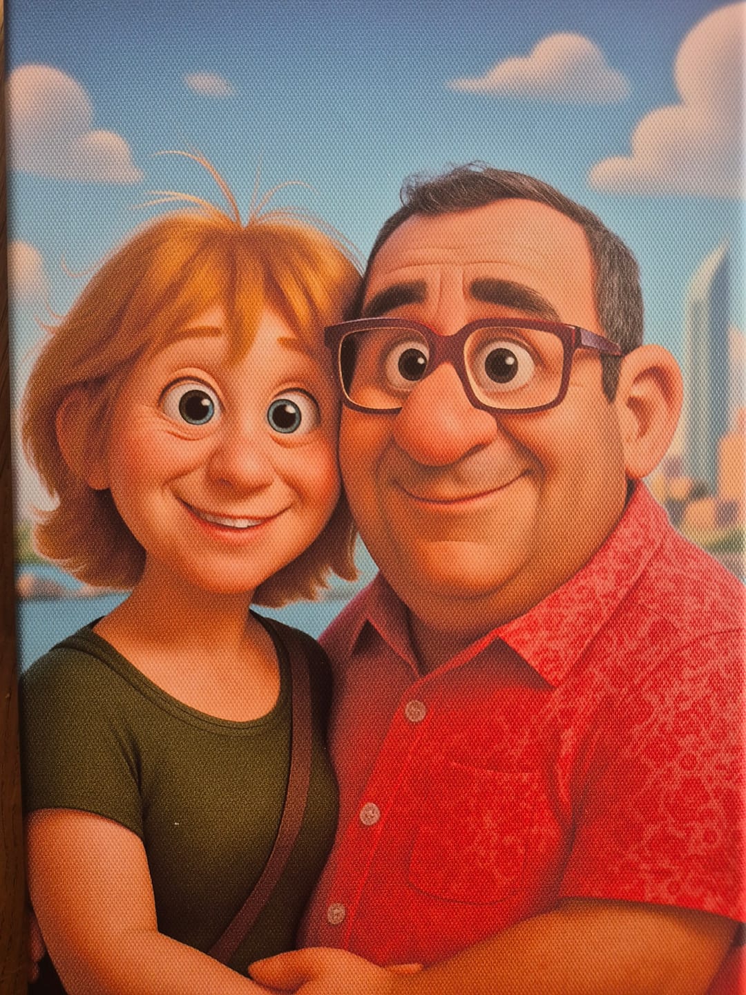 Customer photo review of Personalisierte Leinwand - Animiertes Portrait