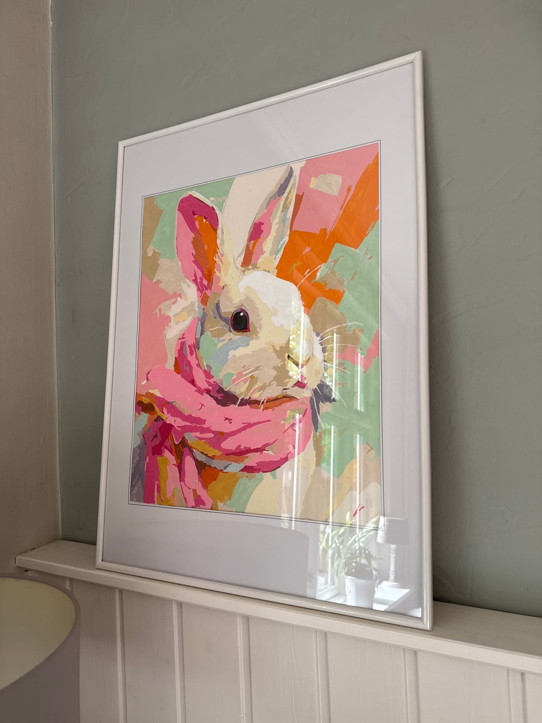 Customer photo review of Malen nach Zahlen - Pastellhase