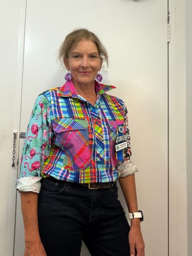Customer photo review of Jungle Women's Half Button Workshirt