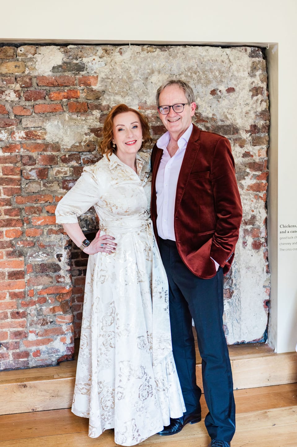 Customer photo review of 'Signature' Gold Brocade Maxi Shirt Dress