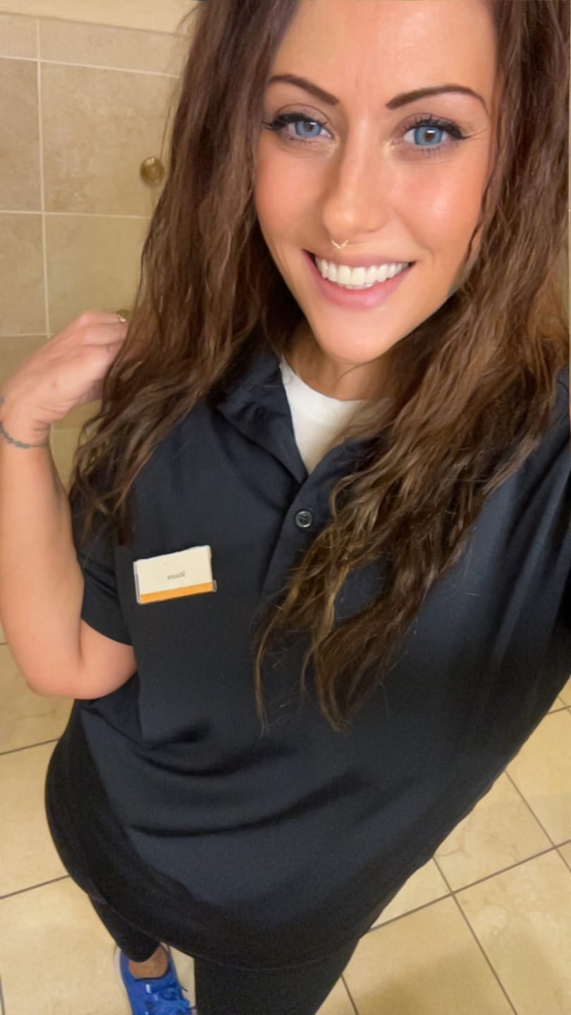 Customer photo review of Celeste Blue Prescription Coloured Contact Lenses