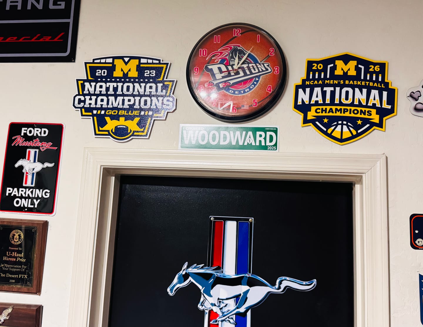Customer photo review of SINGLE layer Michigan Wolverines 2026 Men's Basketball National Champions