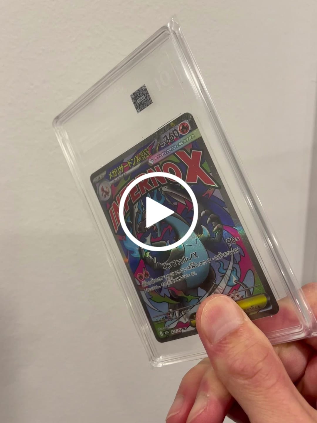 Customer video review of メガリザードンX MEGA CHARIZARD X EX #223/193 TAG 10 Cert #J8851029
