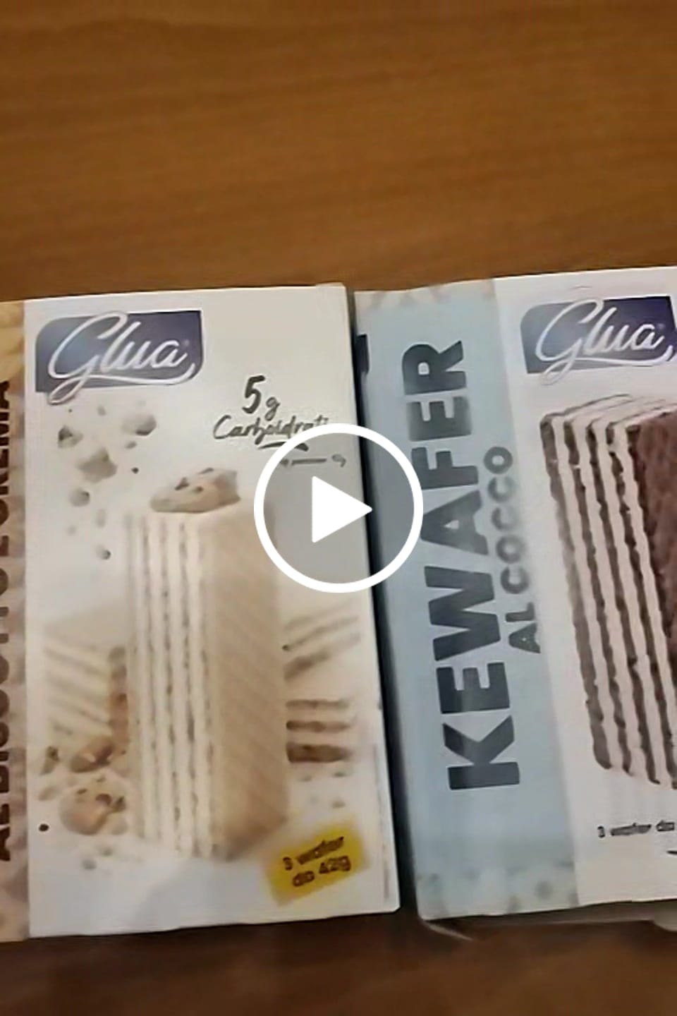 Customer video review of Kewafer ai biscotti e crema