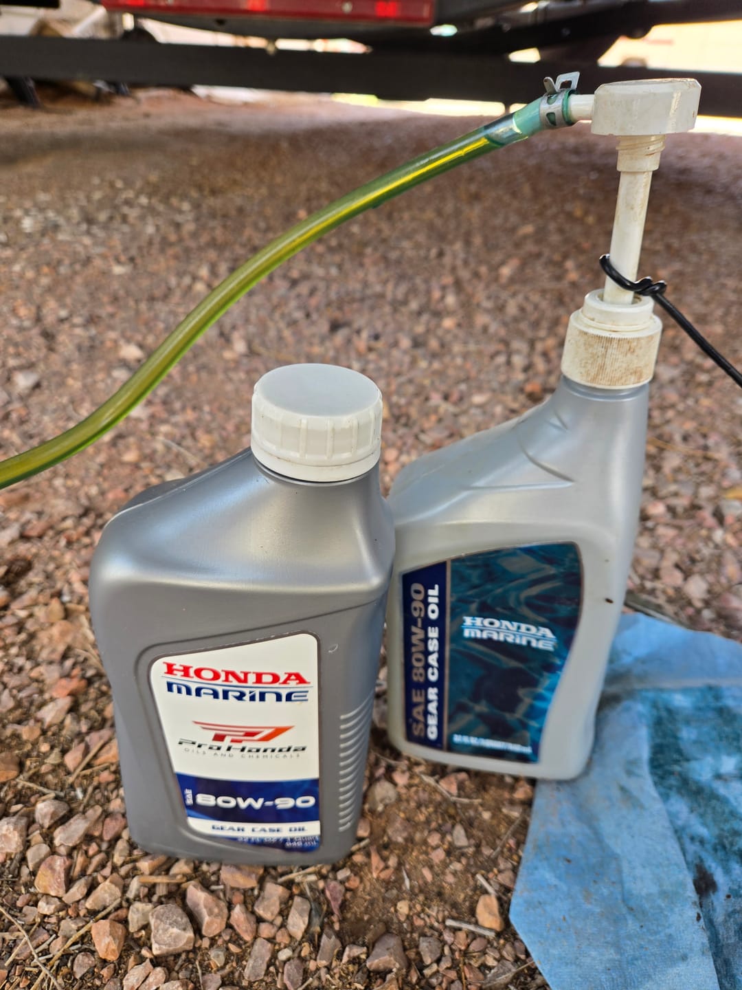 Customer photo review of Honda 80W-90 Lower Unit Gear Oil