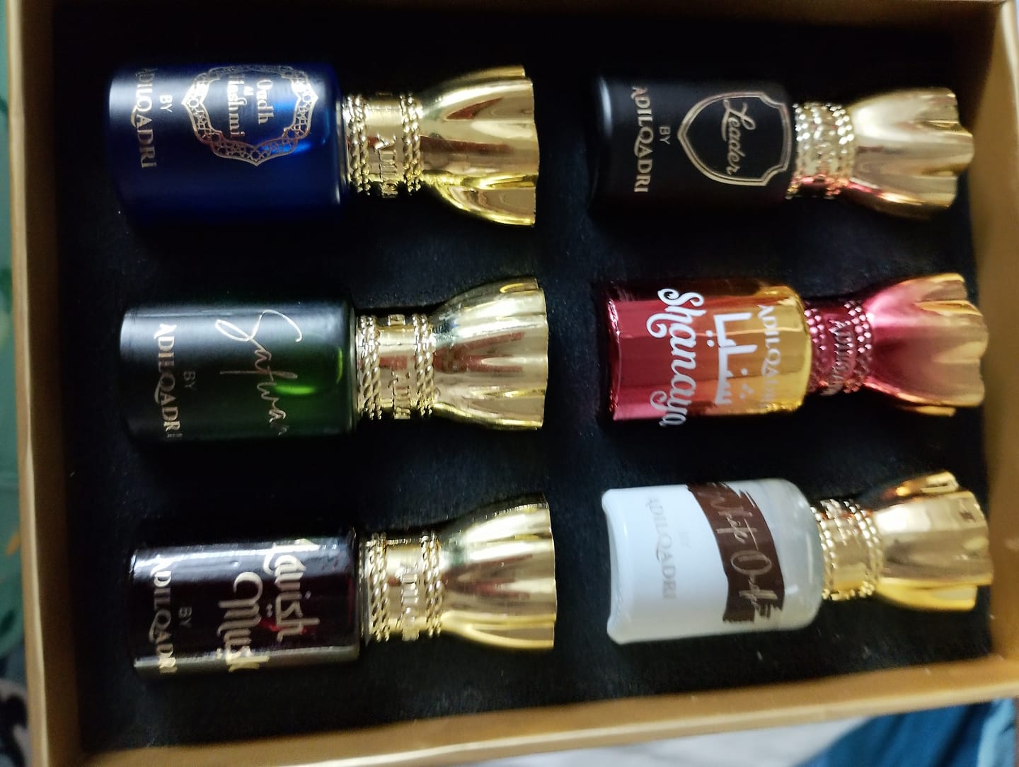 Customer photo review of Assorted Luxury Attar Perfume Gift Set (6 × 5.5Ml)