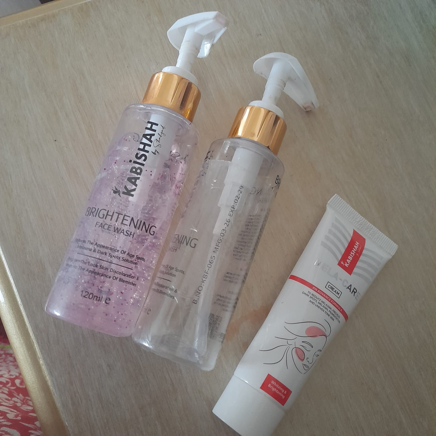 Customer photo review of Pigmentation Bundle: Face Wash & Melasma Cream Duo
