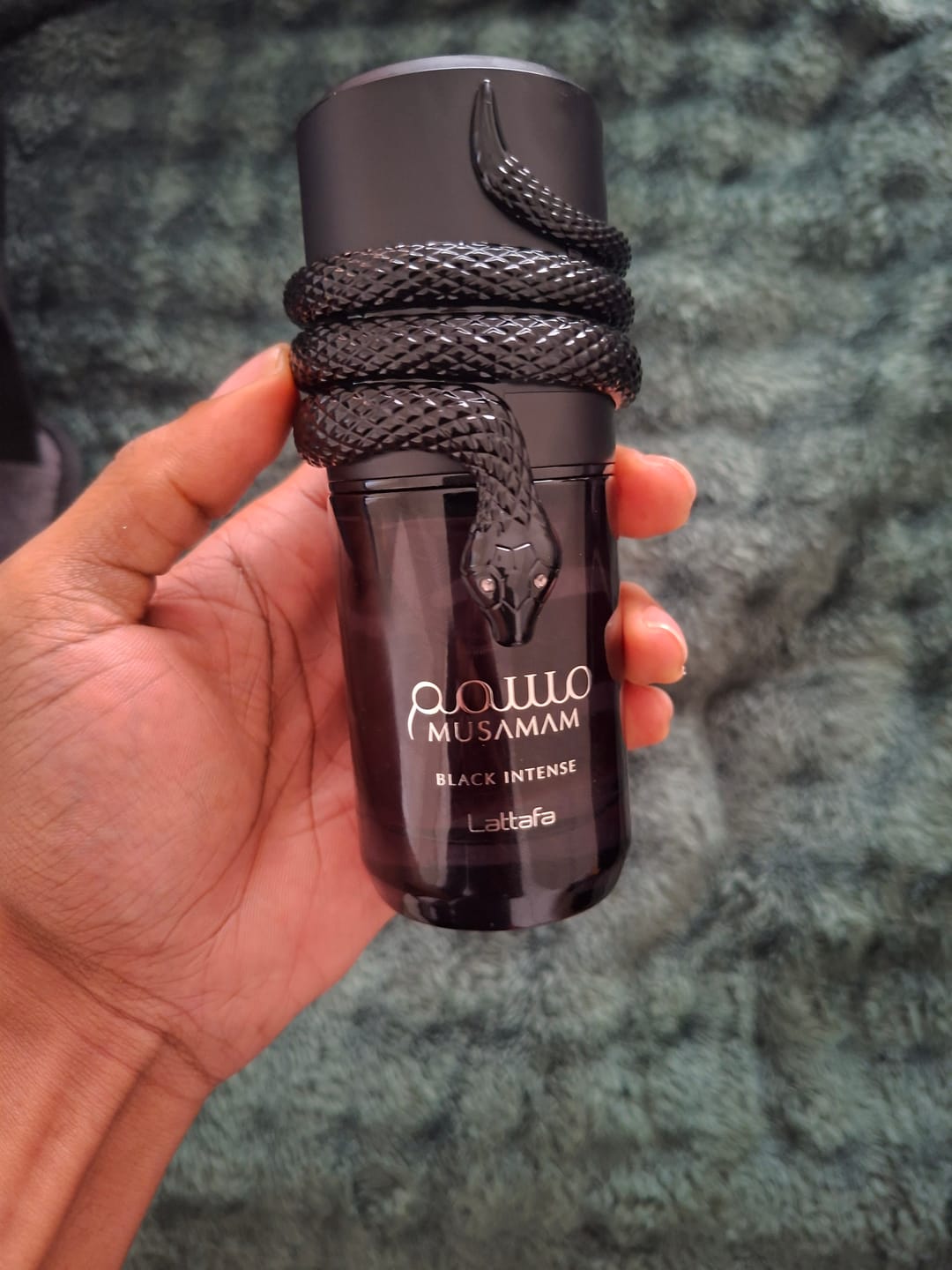 Customer photo review of MUSAMAM BLACK INTENSE LATTAFA EDP 100ML