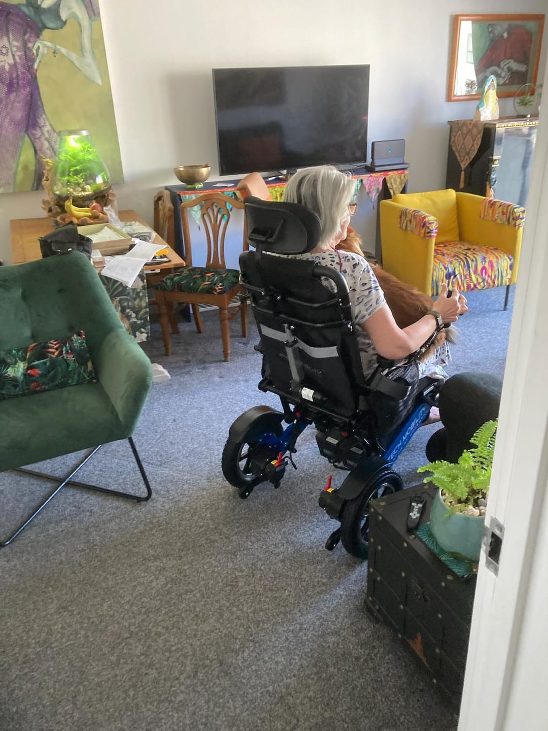 Customer photo review of Automatic Reclining Lightweight Electric Wheelchair | Freedom Elite AR