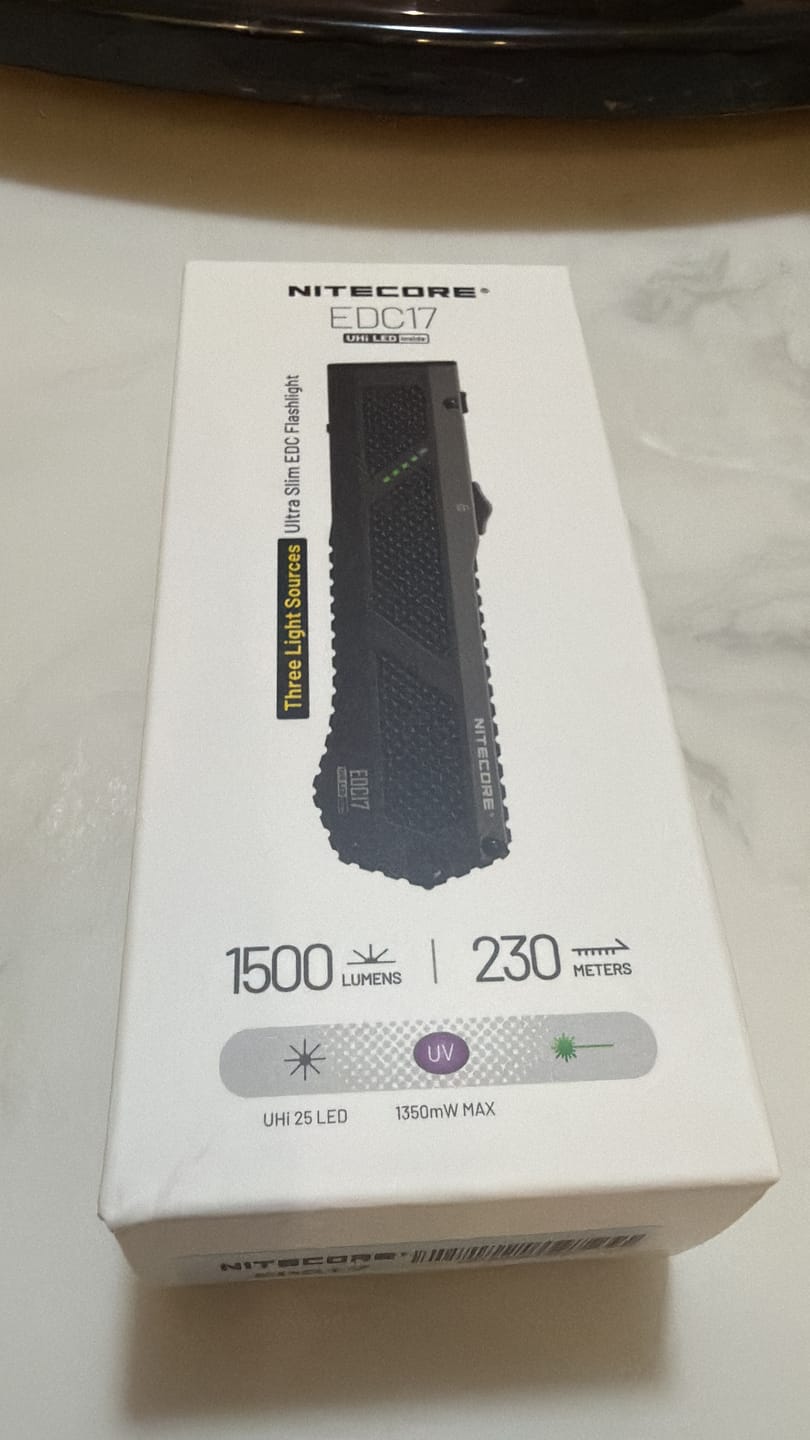 Customer photo review of EDC17 - 1500 lumens (UV+Green Laser)