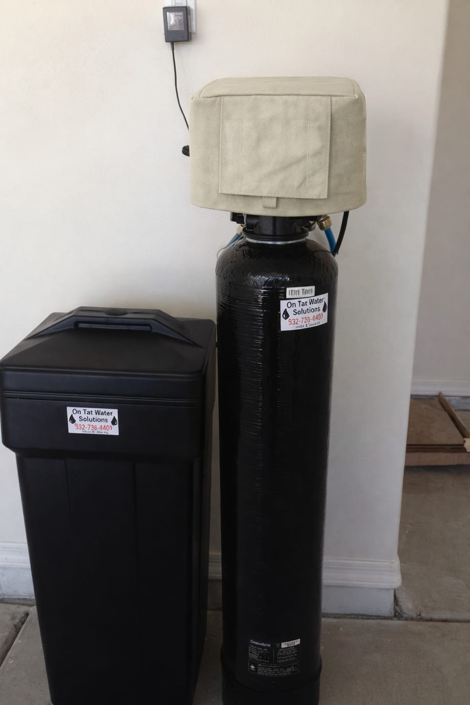 Customer photo review of Cold Snap Water Softener Covers (Black)