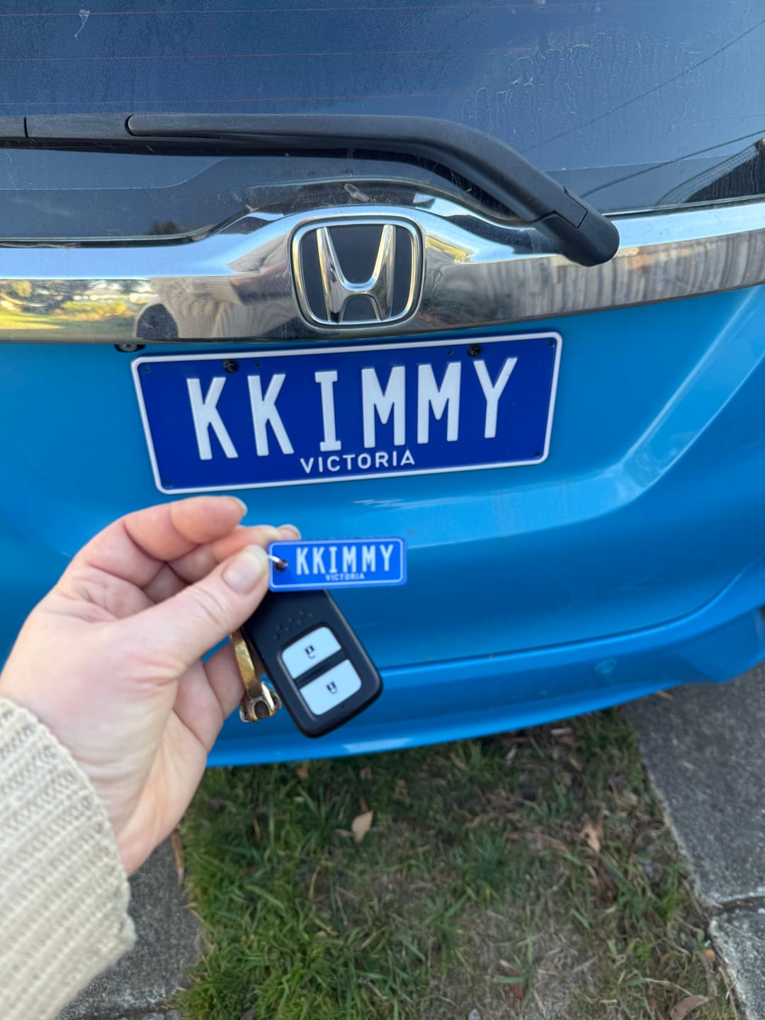Customer photo review of VIC Classic Licence Plate Custom Keychain